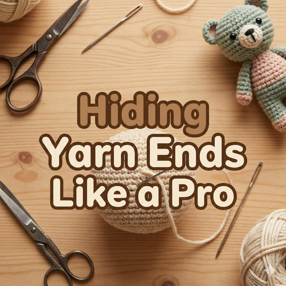 Hiding Yarn Ends Like a Pro (Clean, Invisible Amigurumi Finishes)