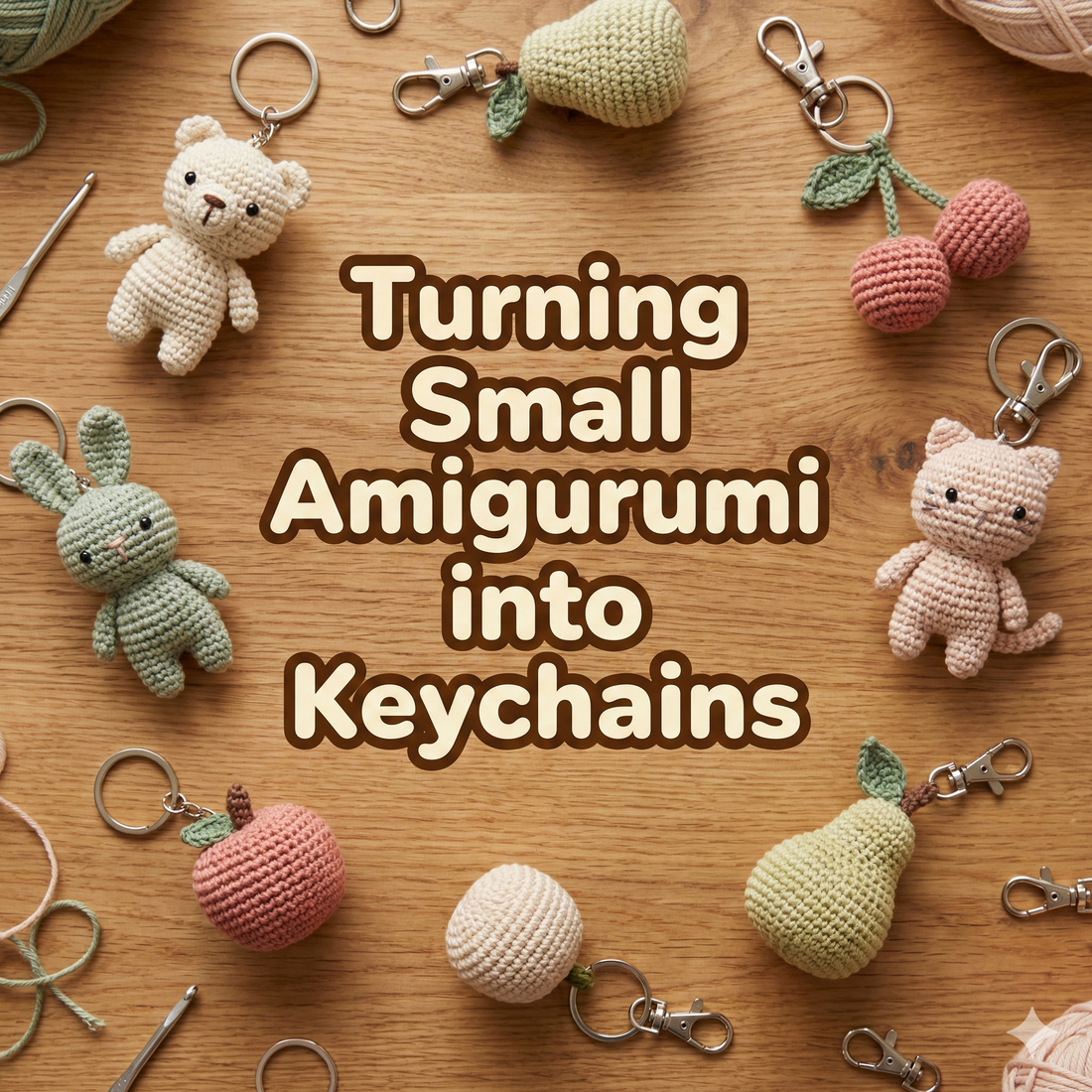 Turning Small Amigurumi into Keychains or Mini Charms (Secure, Cute & Durable)