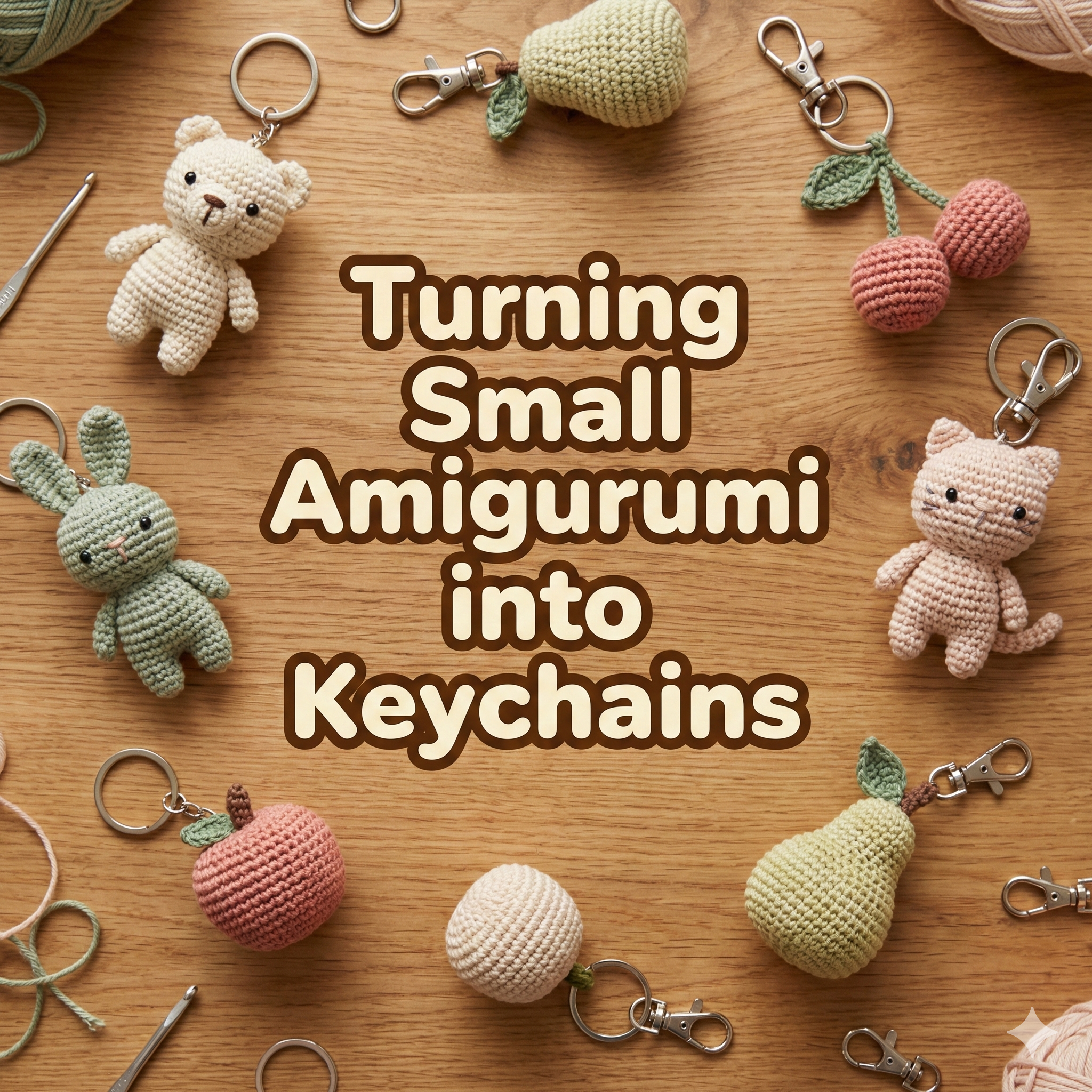 Turning Small Amigurumi into Keychains or Mini Charms (Secure, Cute & Durable)