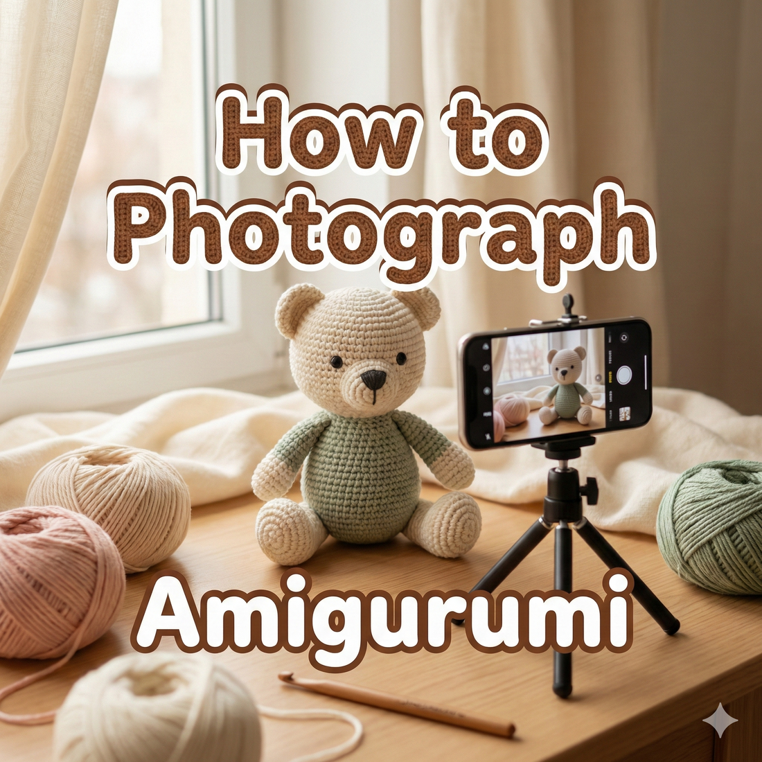 How to Photograph Amigurumi for Etsy or Shopify (So They Actually Sell)