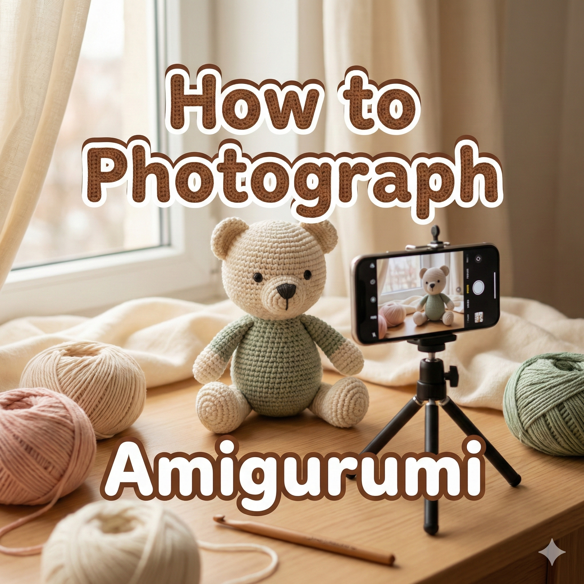 How to Photograph Amigurumi for Etsy or Shopify (So They Actually Sell)