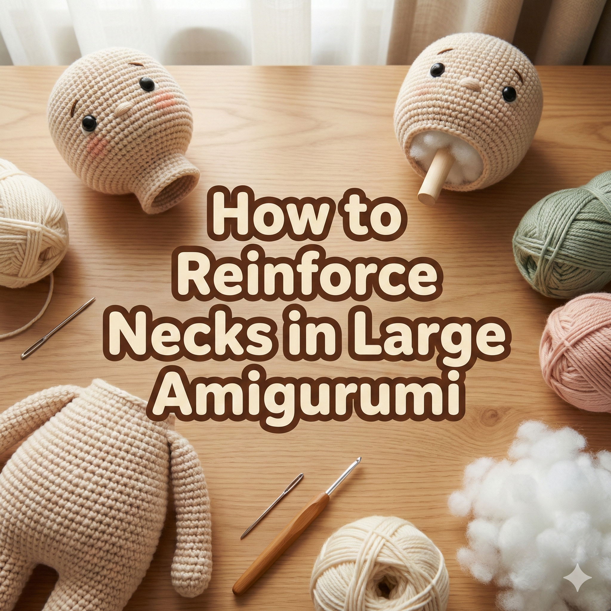 How to Reinforce Necks in Large Amigurumi (No More Wobbly Heads)