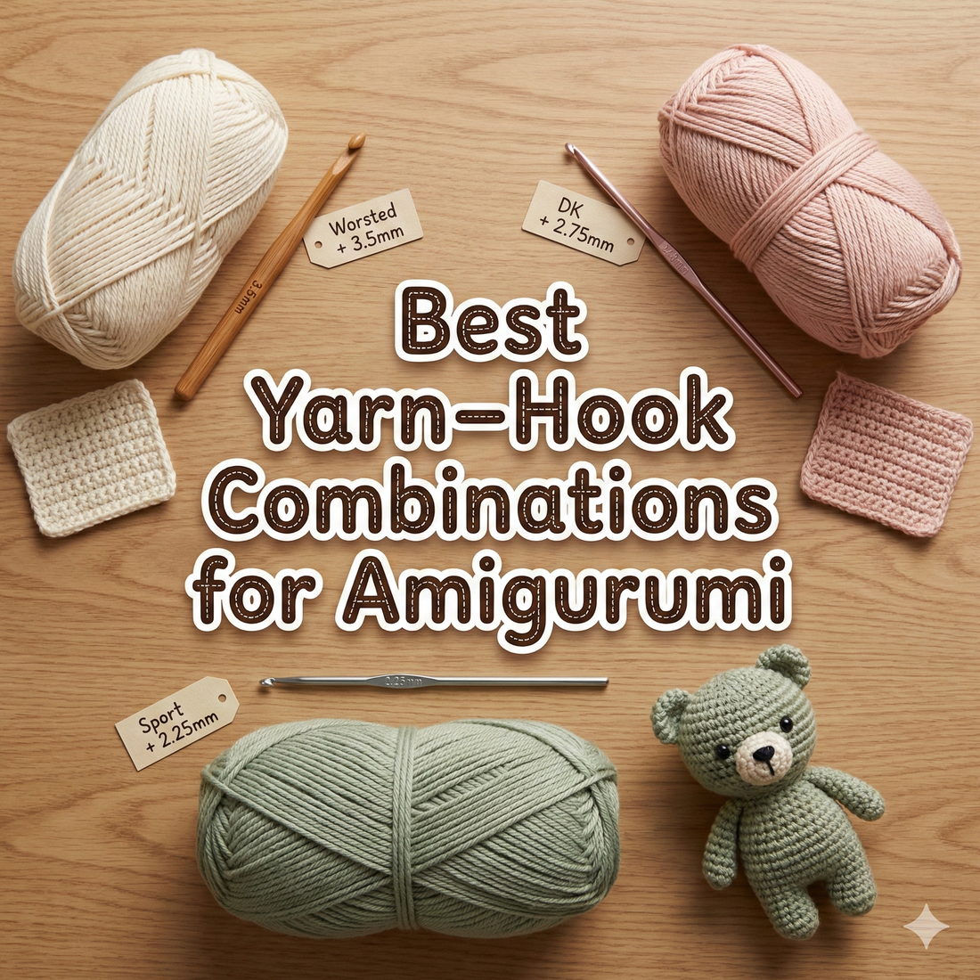 Best Yarn–Hook Combinations for Amigurumi (No Holes, Clean Stitches)