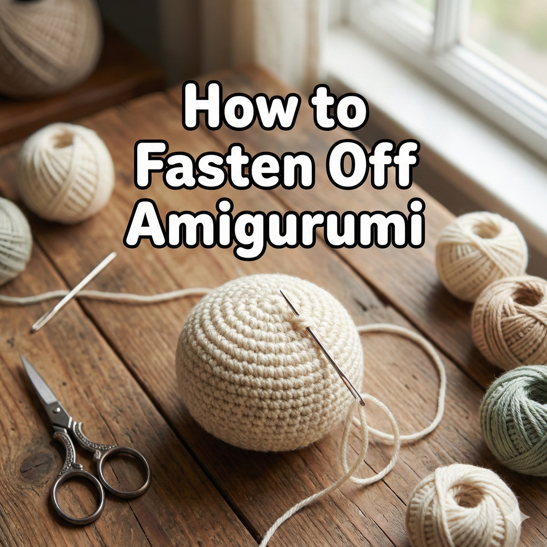 How to Fasten Off Amigurumi Cleanly (So It Looks Finished, Not Rushed)