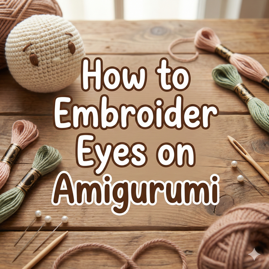 How to Embroider Eyes on Amigurumi (Beginner-Friendly & Baby-Safe)