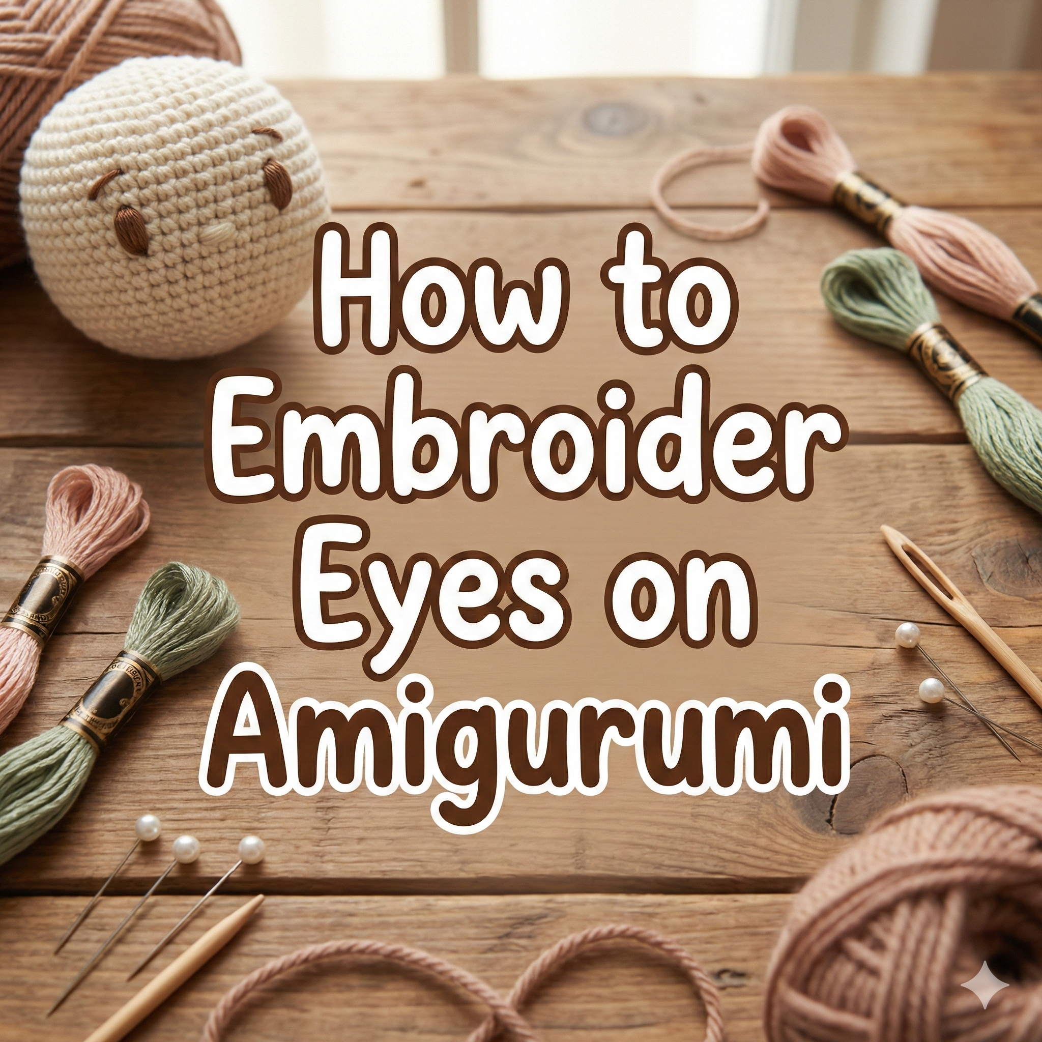How to Embroider Eyes on Amigurumi (Beginner-Friendly & Baby-Safe)