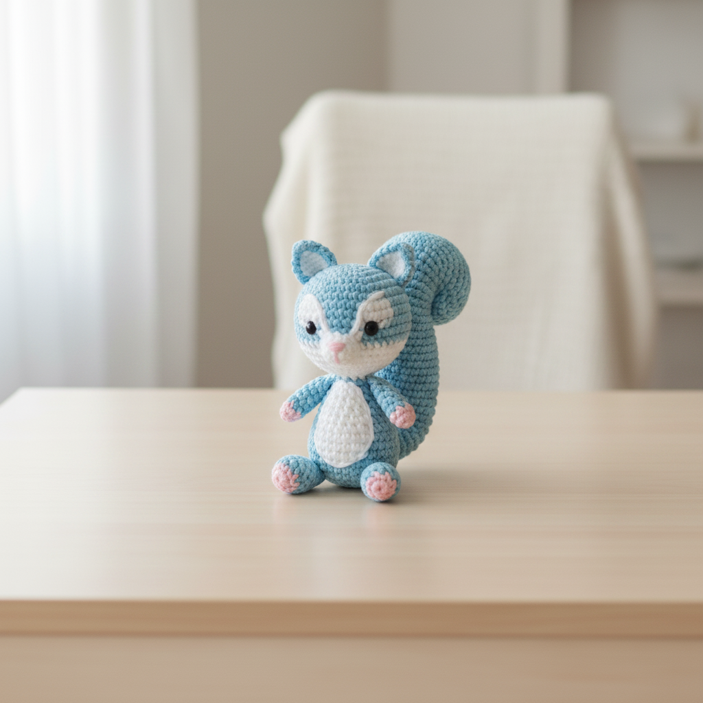 Blue squirrel-like animal Image
