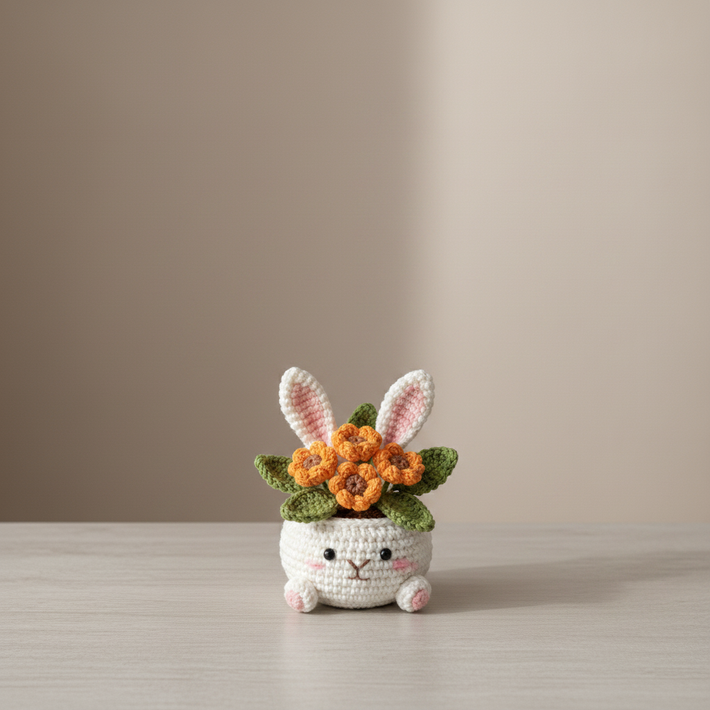 Bunny flower pot Image