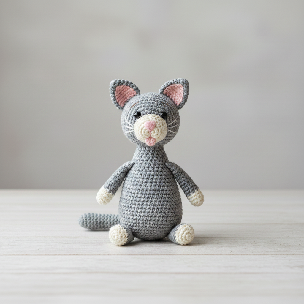 Cat amigurumi figure Image