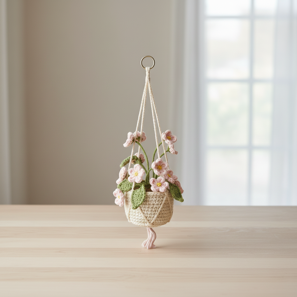 Cherry blossom hanging plant Image