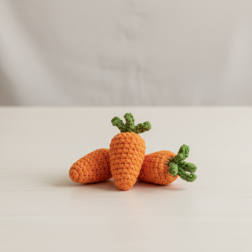 Crocheted Carrots Image
