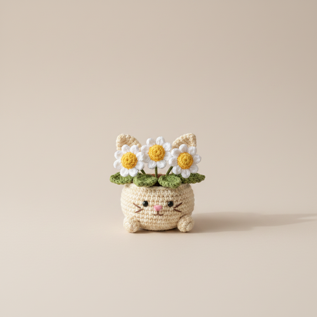 Daisy cat pot Image
