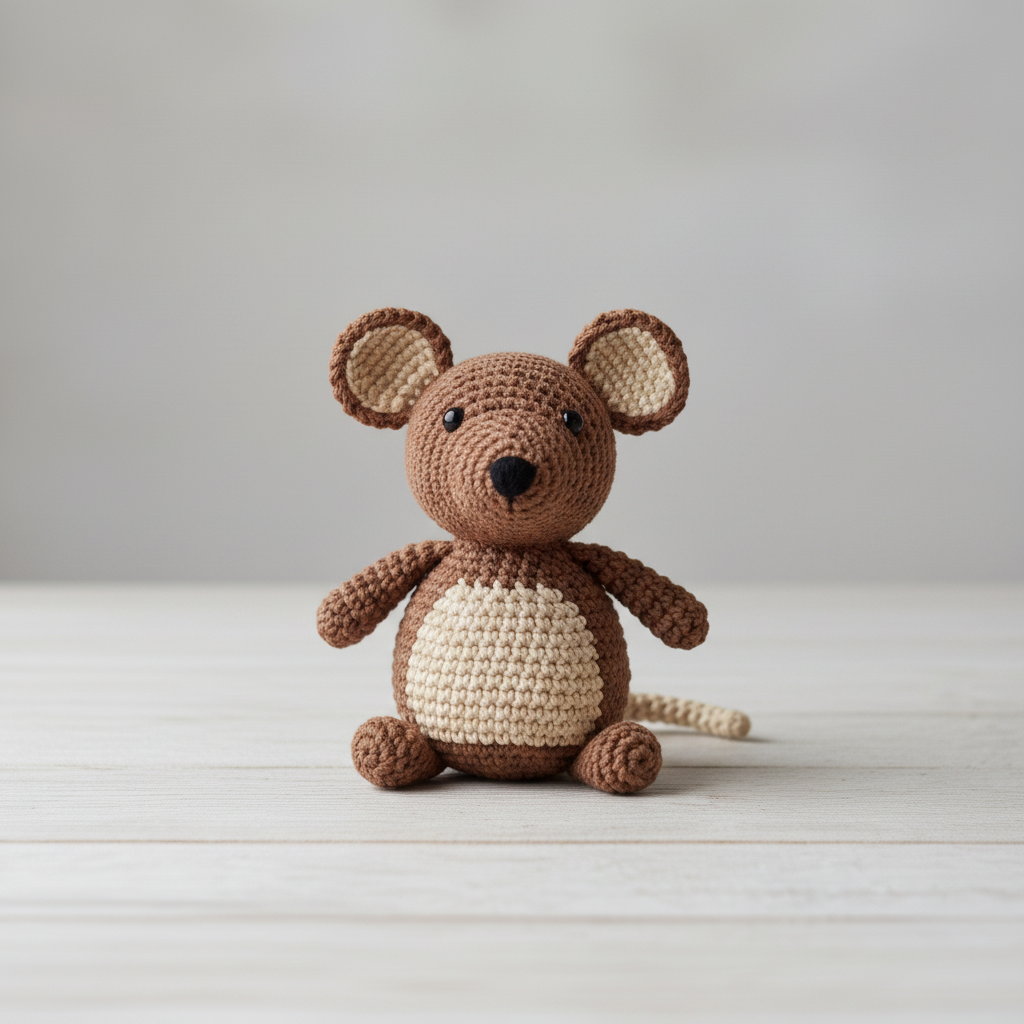Mouse amigurumi figurey Image
