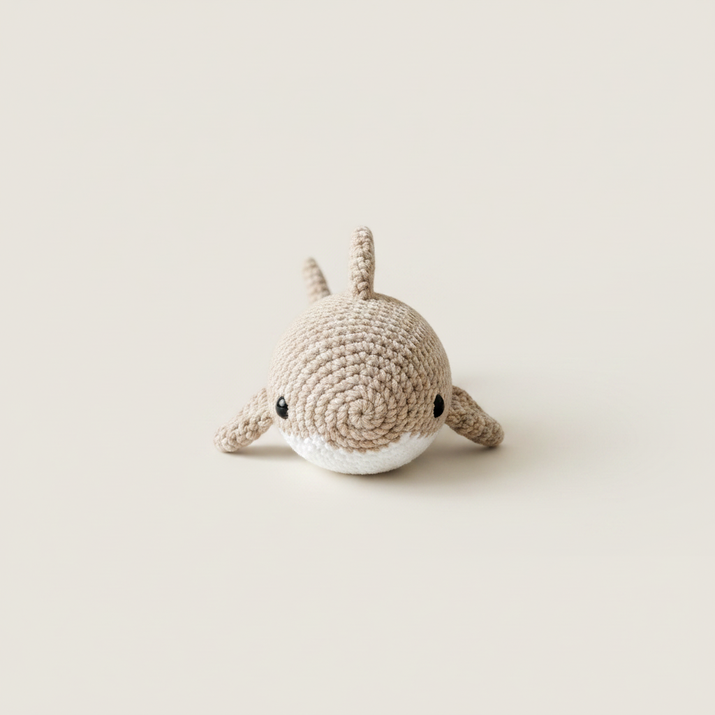 Neutral Beige Baby Shark Image