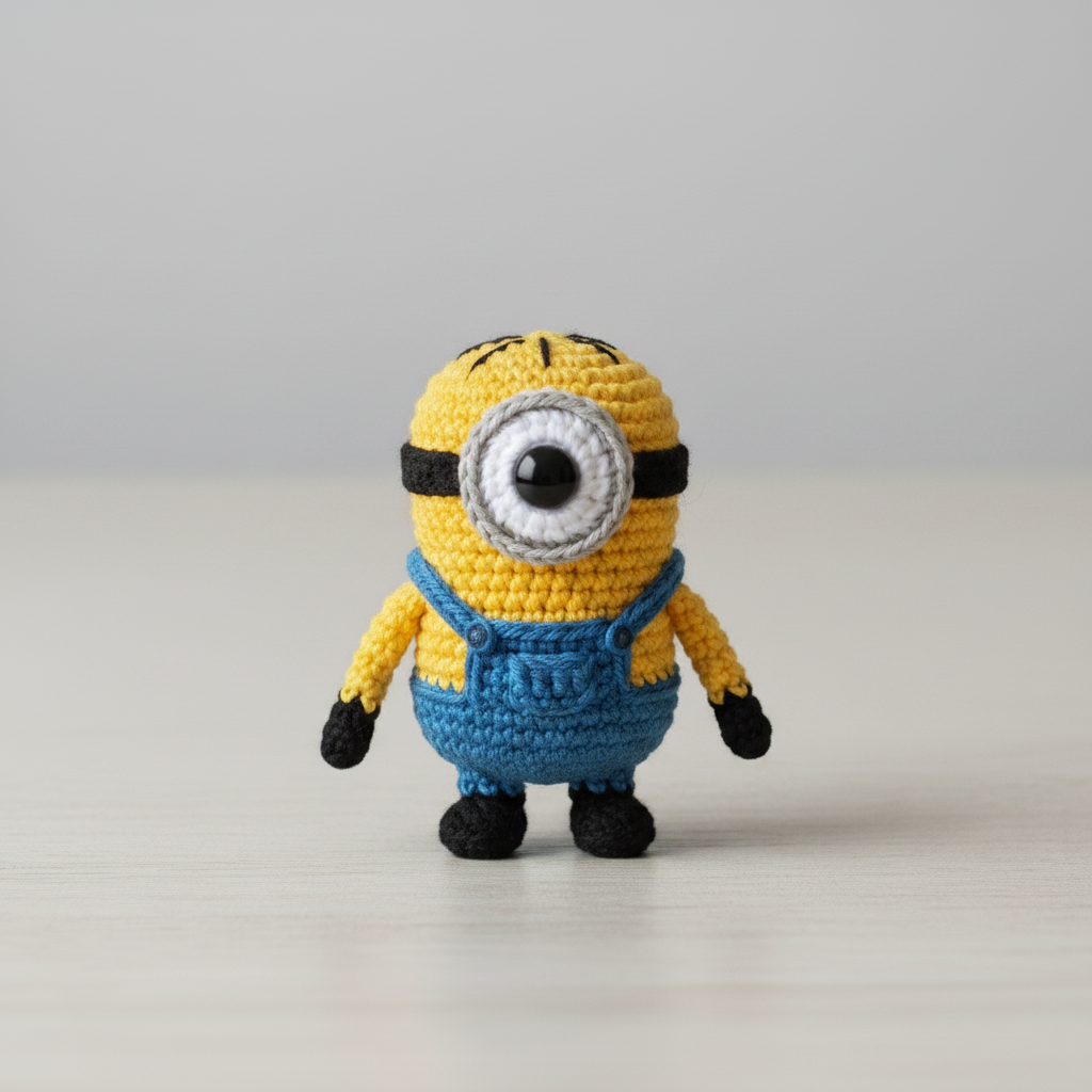 One-eyed Short Buddy with Embroidered Hair Image