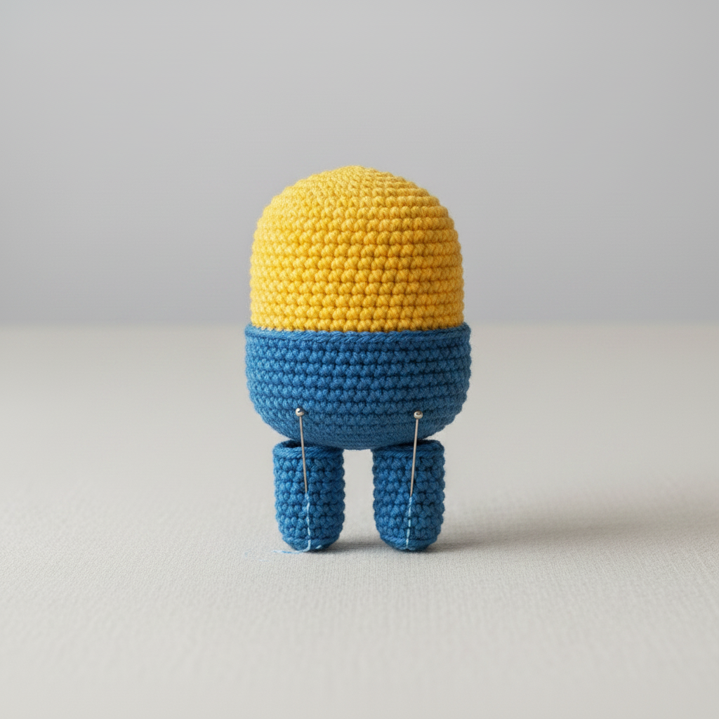 Short Two-Eyed Yellow Character assembly step 3