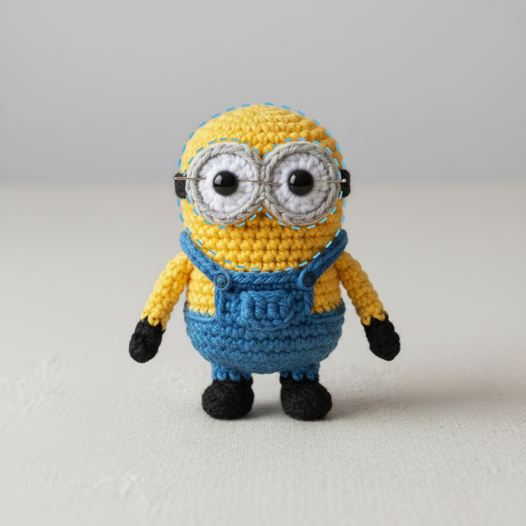 Short Two-Eyed Yellow Character assembly step 8