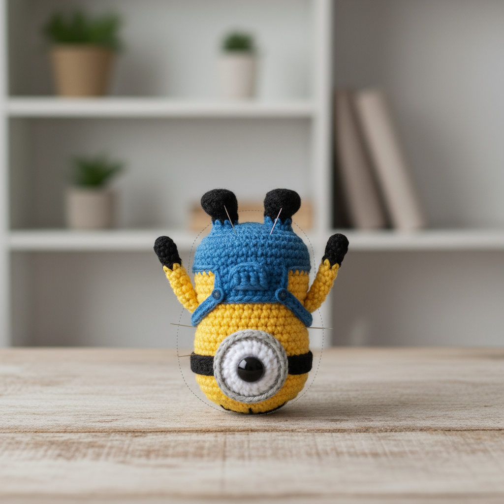 Small One-Eyed Yellow Buddy assembly step 2