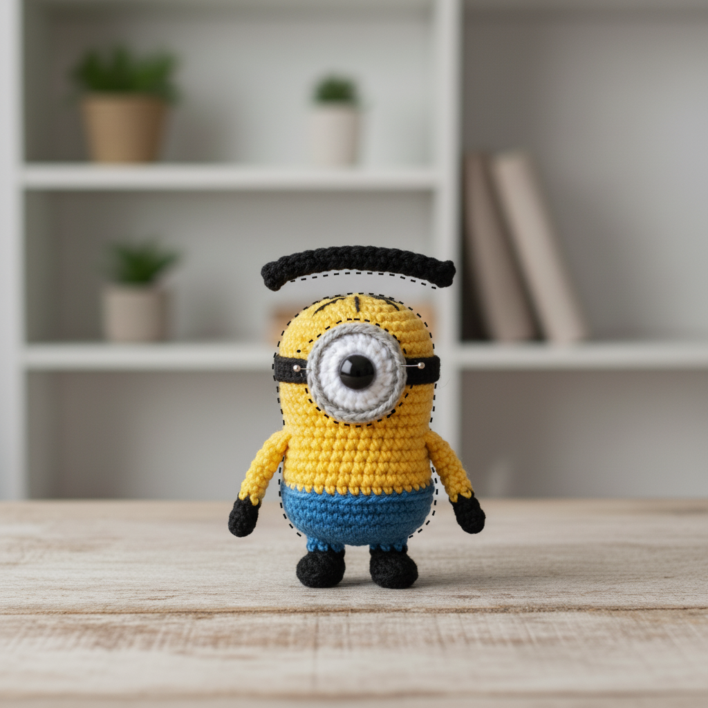 Small One-Eyed Yellow Buddy assembly step 6