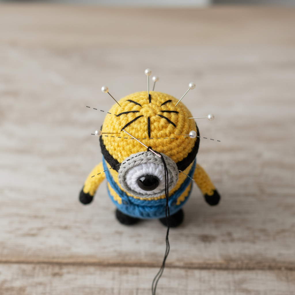 Small One-Eyed Yellow Buddy assembly step 8