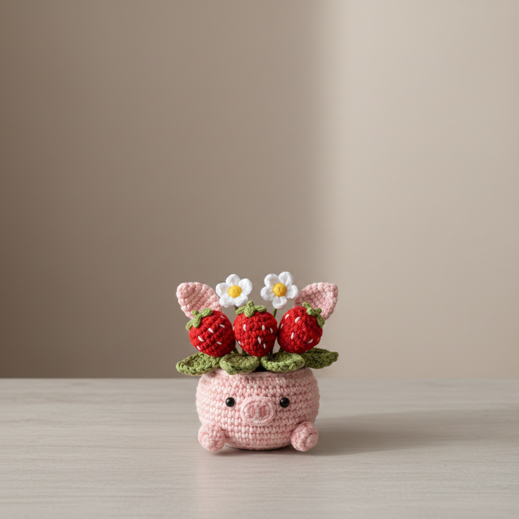 Strawberry pig pot Image