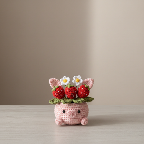 Strawberry pig pot Image