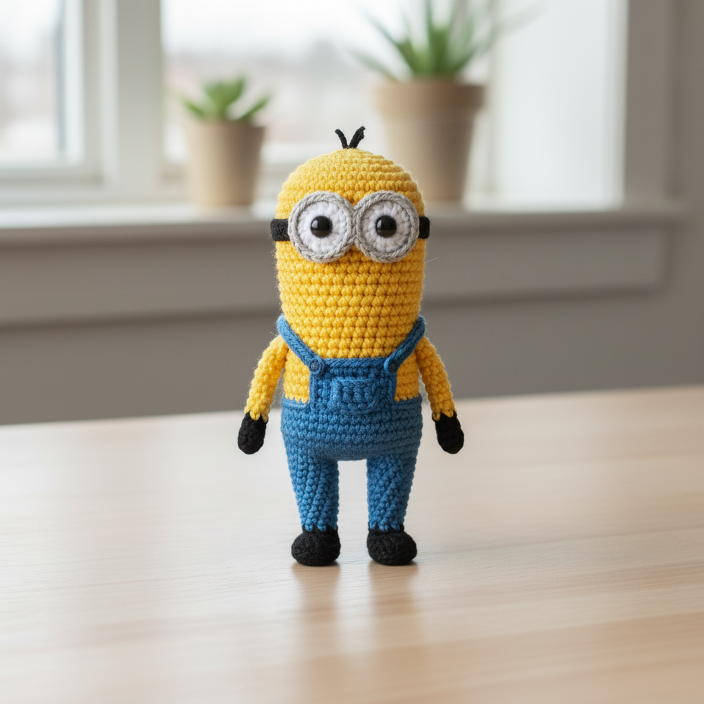 Tall Two-Eyed Character with Hair Tuft Image