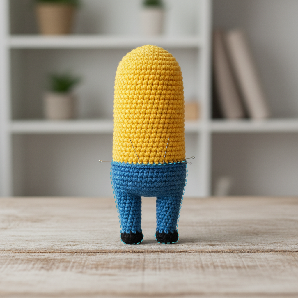 Tall Two-Eyed Yellow Buddy assembly step 2