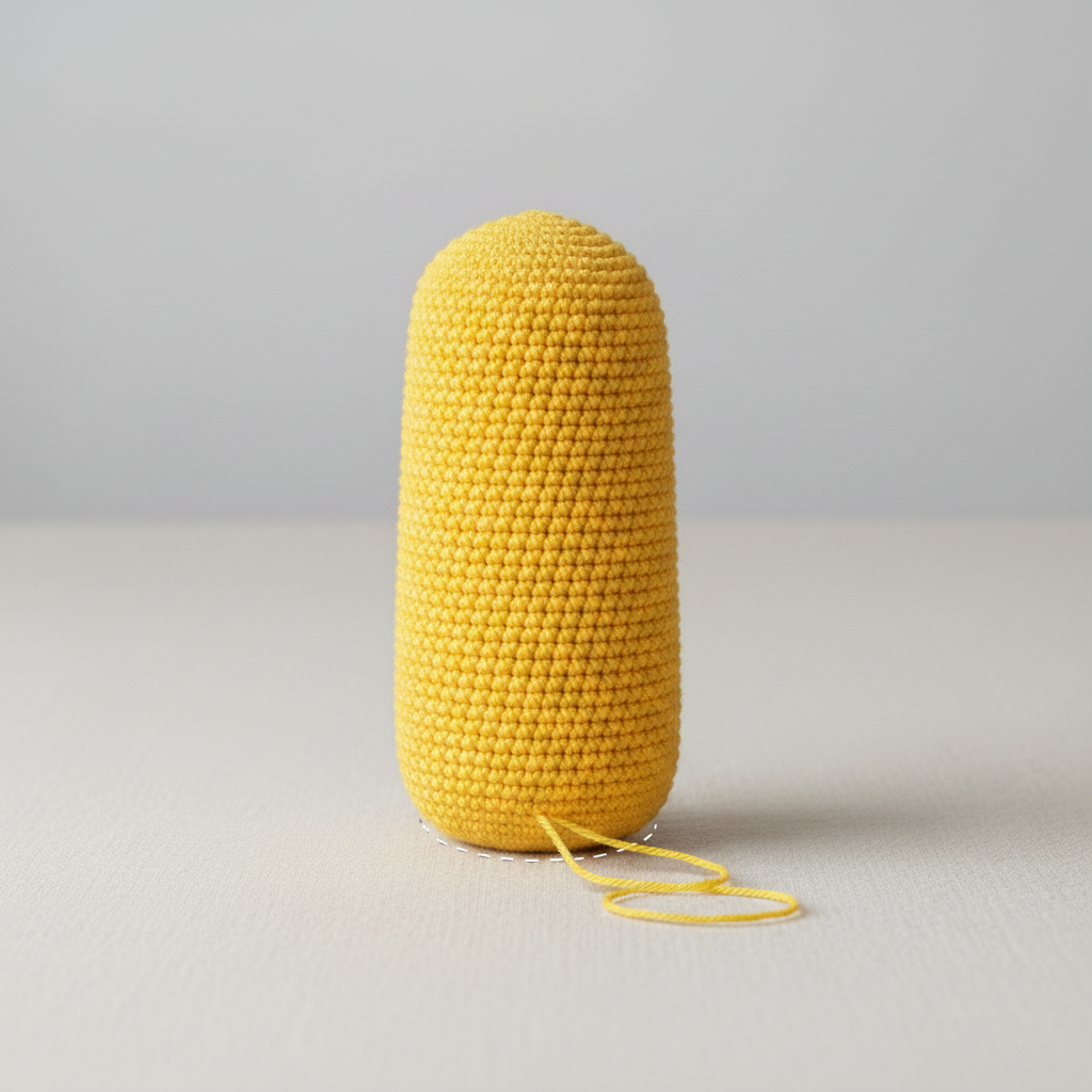 Tall Two-Eyed Yellow Character with Hair Tuft assembly step 1