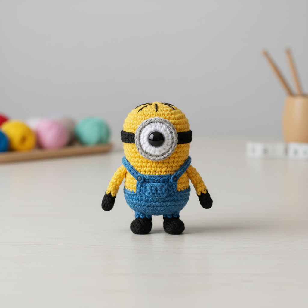 Yellow Buddy (Short, One Eye, Hair Embroidery) Image