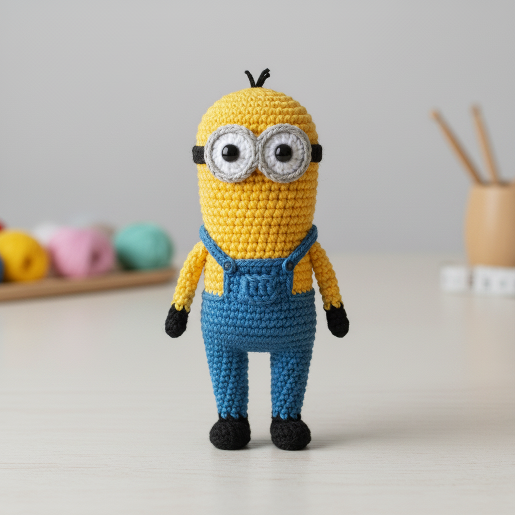 Yellow Buddy (Tall, Two Eyes, Hair Tuft) Image