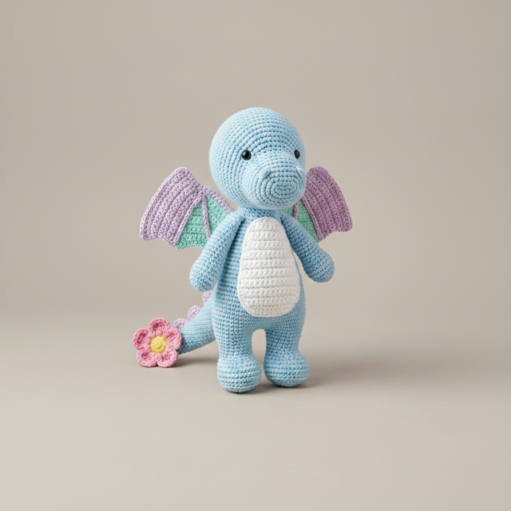 baby blue flower dragon Image