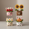 Blossom Critter Pots Amigurumi Crochet Pattern Bundle Image