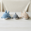 Chubby Shark Amigurumi PDF Crochet Pattern Bundle Image