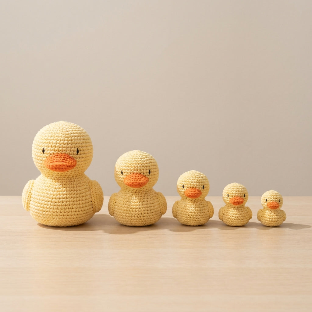 Duck Amigurumi Crochet Pattern Bundle (5 Plush Sizes) Image