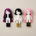 K-Pop Hunter Trio Crochet PDF Pattern Bundle Amigurumi Image