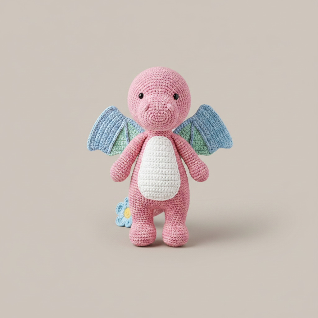 pink flower dragon Image