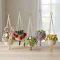Plant Hanging Basket 5-in-1 Crochet PDF Pattern Bundle Image
