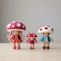 Toad and Toadette Crochet Pattern Bundle PDF (Amigurumi) Image